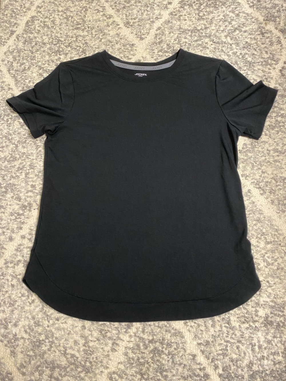 Jockey Black Short-Sleeve Crew Neck Tee